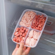 Refrigerator Storage Box Frozen Meat Compartment Frozen Box Four Compartments Onion Ginger Garlic Su