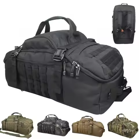 25L 45L 80L Sport Travel Bag Molle Tactical Backpack Gym Fitness Bag Large Duffle Bags for Camping H