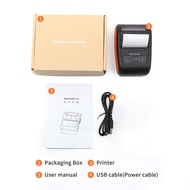 [STC1] Portable Receipt Printer 58mm Mini Thermal Printing Wireless BT USB Connection 203dpi Mobile 