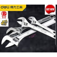 DELI ADJUSTABLE  WRENCH PLIER HIDUP SPANAR HIDUP INDUSTRY GRED HEAVY DUTY HOME TOOLS HARDWARE