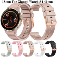 18mm Strap For Xiaomi Watch S4 41mm Watch Band Girl Mi watch S4 41MM Silicone Bracelet Correa string