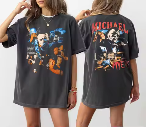 Michael Myers Halloween Shirt Scary Horror Movie Tshirt Halloween Movie Group Tshirt Halloween Scary