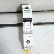Update (1) MCB SCHNEIDER 1P 16A Acti9 IC60N C 16A 6KA A9F74116 ORIGINAL apipe32 Quality