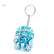 CH* 67 Number Letter Designs Fashion Acrylic Keychain Suitable for Keys Bags