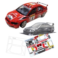 High quality 1/10 Mitsubishi Lancer EVO Ⅴ 5 RC PC body shell 190mm width Transparent no painted drif