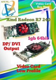 Amd Radeon R7 240 /Dp DVI Output (Refurbished)