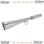 LETTER Boat Fog Horn, Silver Removable Mouthpiece Handheld Foghorn, Emergency Use 304 Stainless Stee