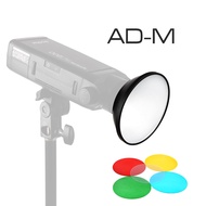 Godox AD-M Standard Reflector Beauty Dish with Color Filter Soft Diffuser for Godox AD200 AD180 AD36