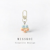 MAUROPOLI Simulation Donut Bread Animal Keychain Fun Pendant