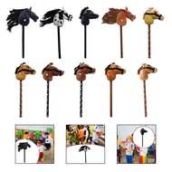 [mojotorw7] Stick Horse Stick Horse Riding Toy Sturdy Handcrafted Hobby Horse Riding Toy