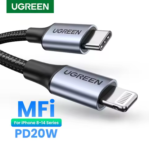 UGREEN MFi 20W PD USB C to Lightning Cable for iPhone 14 13 12 Pro Max Fast Charging Type C Cable fo