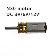 N30 DC 3V 6V 12V Micro Metal Gear Motor Gear Wheel Gear Motor 15RPM 30RPM 50RPM 60RPM 100RPM 150RPM 