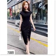 BEAUTIFUL 2-COLOR BEADED UMI DRESS, SMOOTH BUT NOT LUXURY NYNA STORE