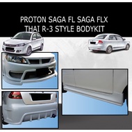 PROTON SAGA FL SAGA FLX THAI R-3 THAI R3 STYLE FRONT BUMPER, SIDE SKIRT, REAR BUMPER BODYKIT MATERIA