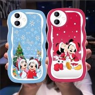 S-28 Mickey Christmas Casing for OPPO A3 Reno 14F A40m A40 A3X Pro 5G transparent TPU