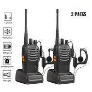 2pcs BF-888S Walkie Talkie Two-way Communication radios 400-470MHz Long Range Walkie-Talkies For Out