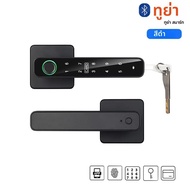 XSDTS สมาร์ทประตูล็อค Tuya จับลายนิ้วมือคีย์การ์ดประตูดิจิตอลล็อคปุ่มกด Key Entry ล็อคอิเล็กทรอนิกส์