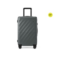 NinetyGo : กระเป๋าเดินทางล้อลาก ทรงทรังค์ รุ่นริปเพิล (Ripple 90L03) : เทา