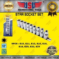 Star Socket Wrench Set 9Pcs E10-E24 Star Socket Wrench Vsv Star Socket