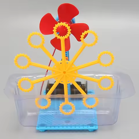 Educational bubble machine toys, children's Diy hand-assembled models, educational toys, festival gi