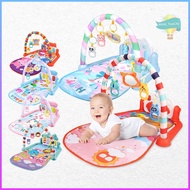 Play Gym Piano Children's Music Bed With Pad Mobile Color With Lights Cartoon Pattern Baby