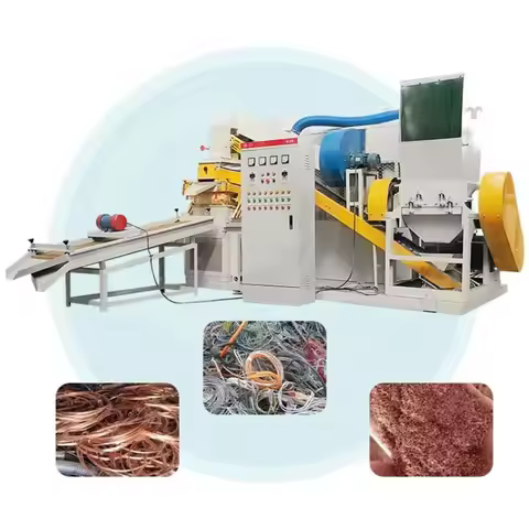 Copper Rice Machine Mini Scrap Cable Wire Plastic Recycle Shredder Machine Copper Wire Granulator Ma