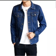 🔥Men Denim Jeans Jacket Men 30 % Clothes Cowboy Male Jacket Jaket Denim Lelak❤
