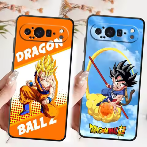 DragonS BallS Goku Logo Black Soft Shell Case for Google Pixel 6a 8 Pro 7a 7 Pro 6 Pro 9 Pro XL 8a 9