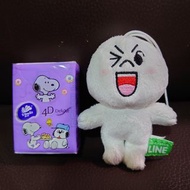 （自由定價）OK CIRCLE K 便利店 LINE Friends 饅頭人 MOON 毛公仔 鎖匙扣 Keychain