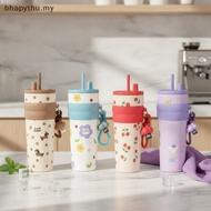 [BN] Insulated Tumbler 701ml Cute Charm Stainless Steel Cup With Straw for  Coffee Drink Large Capac