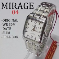 JAM TANGAN MIRAGE WANITA SILVER 7716BSP-L 100% ORIGINAL