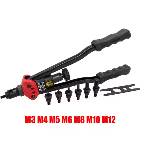 HIFESON ALLSOME BT-607 16" Manual Riveter Gun Hand Rivet Tool Kit Rivet Nut Setter Nut Setting Tool