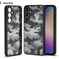 IBMRS for Samsung Galaxy M55/C55/F55 CaseCamouflage Hard Back Soft edgesTransparent PC+TPC Shockproo