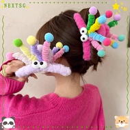 NEXTSG Hair Claw, Plush Cartoon Hair Claw Clip, Furry Headwear Cute Winter Hair Clip Women Claw Clip