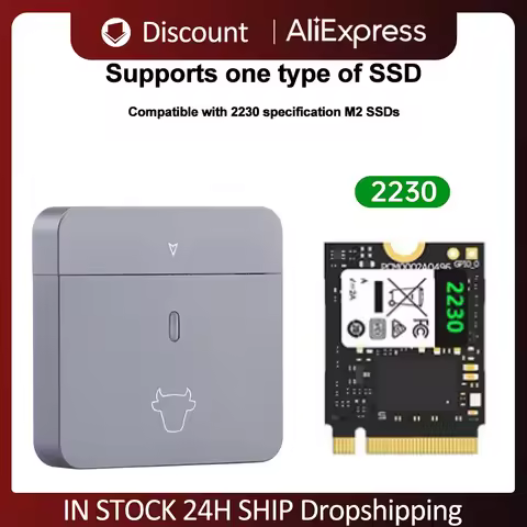 M.2 NVMe 2230 Hard Disk Box USB C Adapter 10Gbps USB3.2 Gen2 External SSD Case for M2 2230 NVMe SN74