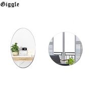 High Definition Round Mirror Sticker Waterproof Wall Decor Easy Application