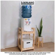 Meja galon dispenser dan rice cooker magic com bahan kayu murah - Langit Mebeul
