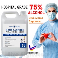 [MSIA STOCK] SANITIZER LIQUID 5L - 75% ALCOHOL CLINICAL GRADE MULTI PURPOSE