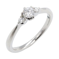 【二手】 4℃鑽石戒指， D淨化草本號，鉑金，女用鑽石戒指，二手