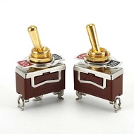 Brass Button Switch 1021 2 Pin 2-speed Rocker Arm Switch Table Lamp Switch 12V24V 250V Modified Swit