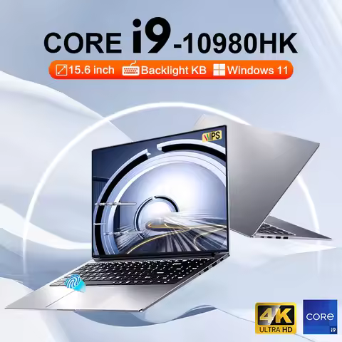 15.6 " Intel Core i9 10980HK Windows 11 Laptops Fingerprint UnIock Computer 16GB RAM 1TB SSD Gaming 