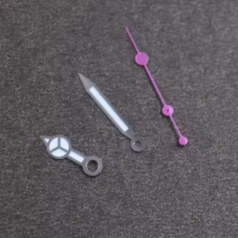 Pink second hand Green luminous watch hands fit NH35/36 7S36 7S25 7S35 6R15 4R15 4R35 4R36 movement 