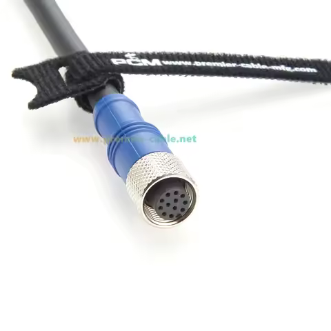 Power I/O Trigger Cable Compatible Cognex 3D Camera DS1000 Series M12 A Code 12Pin to Flying lead Hi