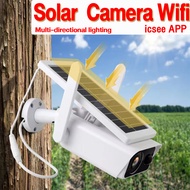 กล้องโซล่าเซลล์ WiFi 360 กล้องวงจรปิด โซล่า ICSEE APP solar cctv camera