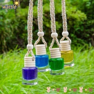 WATTLE Hanging Diffuser, Wooden Caps Glass Car Aroma Diffuser,  5ml Car Accessories Pendant Air Fresher Home