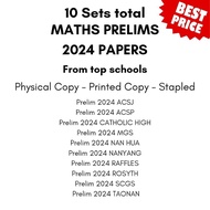 TOP SCHOOLS PRELIM PAPERS ENGLISH, MATHS, SCIENCE STANDARD LEVEL SG LOCAL SELLER PRATICE EXAM PAPERS