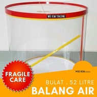 [West M'sia][Fragile Care] WeiKim Balang Air Bulat 52Litre Acrylic GredA+ Container Original Dispenser Beverage Coklat
