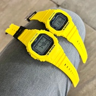 Yellow Couple set, G shock couple petak Full Yellow Jam tangan lelaki perempuan, murah