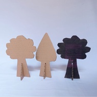 Trees from 3-Dimensional/ 3-D Used Cardboard