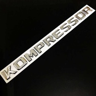 KOMPRESSOR Letter logo sticker for Mercedes Benz C300 C200 E200 E300 S320 Rear trunk emblem Car body